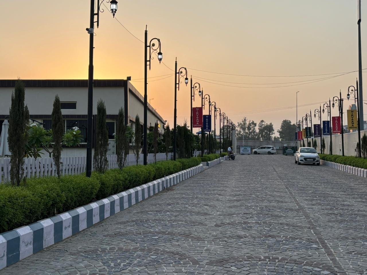Internal road and landscaping at Nirvaana Greens Haridwar