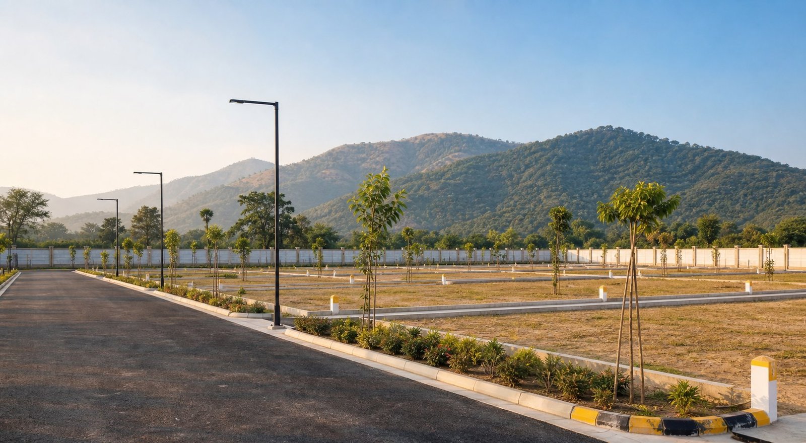 Residential plots and internal road at Nirvaana Greens Haridwar